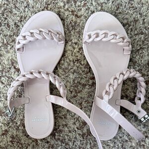 Givenchy Women's Light Pink Chain Sandals